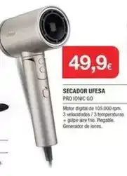 Milar Ufesa - secador oferta
