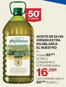 Hipercor Hojiblanca - aceite de oliva virgen extra el nuestros oferta