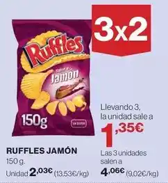 Hipercor Ruffles - jamón oferta