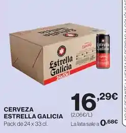 Hipercor Estrella galicia - cerveza oferta