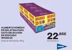 Hipercor Whiskas - alimento húmedo en gelatina para gato seleccion de pescado oferta