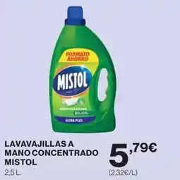 Hipercor Mistol - lavavajillas a mano concentrado oferta