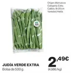 Hipercor Origen - judía verde extra oferta