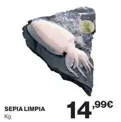 Hipercor Sepia limpia oferta