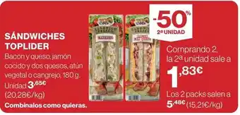 Toplider - sándwiches
