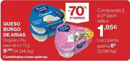 Hipercor Burgo de arias - queso oferta