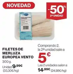 Hipercor Vento - filetes de merluza europea oferta