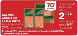 Hipercor La balinesa - salmon ahumado oferta