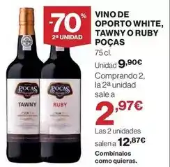 Hipercor Ruby - vino de oporto white, tawny o oferta