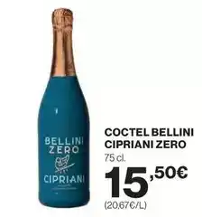 Hipercor Coctel bellini cipriani zero oferta