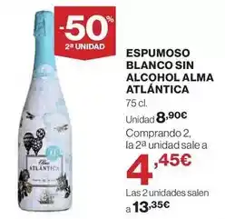 Hipercor Blanco - espumoso sin alcohol oferta