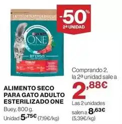 Hipercor Purina - alimento seco para gato adulto esterilizado oferta
