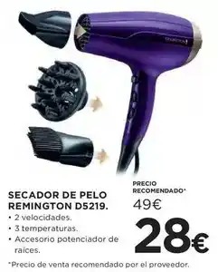 Hipercor Remington - secador de pelo d5219 oferta
