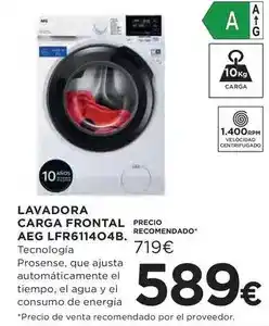 Hipercor Aeg - lavadora carga frontal lfr611404b oferta