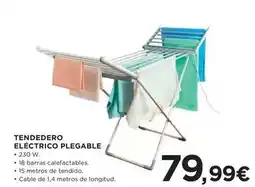 Hipercor Tendedero eléctrico plegable oferta