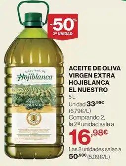 El Corte Inglés Hojiblanca - aceite de oliva virgen extra el nuestro oferta