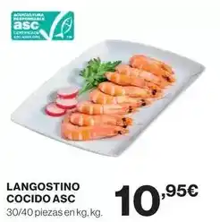El Corte Inglés Langostino cocido asc oferta