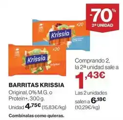 El Corte Inglés Krissia - barritas oferta