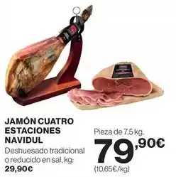 El Corte Inglés Navidul - jamón cuatro estaciones oferta