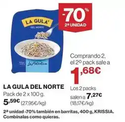El Corte Inglés La gula del norte - pack de 2 x 100 g oferta