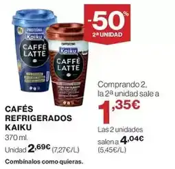 El Corte Inglés Kaiku - cafes refrigerados oferta