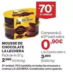 El Corte Inglés Nestlé - mousse de chocolate oferta