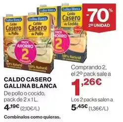 El Corte Inglés Gallina blanca - caldo casero oferta