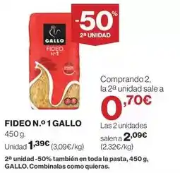 El Corte Inglés Gallo - fideo n.o 1 oferta