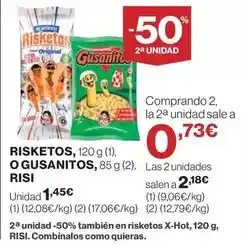 El Corte Inglés Risketos - , o gusanitos, risi oferta