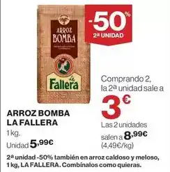 El Corte Inglés La fallera - arroz bomba oferta