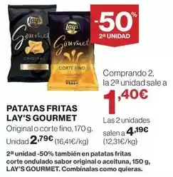 El Corte Inglés Lay's - patatas fritas gourmet oferta