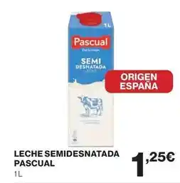 El Corte Inglés Pascual - leche semidesnatada oferta