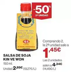 El Corte Inglés Sola - salsa de soja oferta