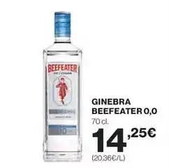 El Corte Inglés Beefeater - ginebra 0,0 oferta