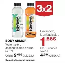 El Corte Inglés Body armor oferta