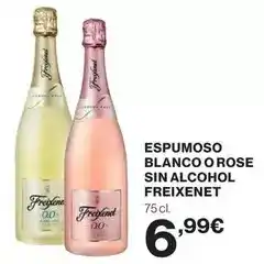 El Corte Inglés Freixenet - espumoso blanco o rose sin alcohol oferta