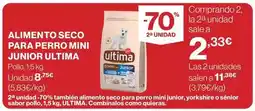 El Corte Inglés Última - alimento seco para perro mini junior oferta