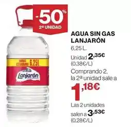 El Corte Inglés Lanjarón - agua sin gas oferta