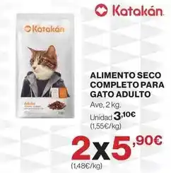 El Corte Inglés Katakan - alimento seco completo para gato adulto oferta
