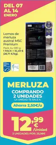 La Sirena La sirena - lomos de merluza austral msc premium oferta