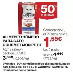 El Corte Inglés Purina - alimento humedo para gato gourmet mon petit oferta