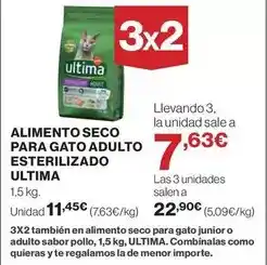 El Corte Inglés Affinity - alimento seco para gato adulto esterilizado ultima oferta