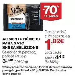 El Corte Inglés Sheba - alimento humedo para gato oferta