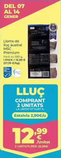 La Sirena Premium - lomos de merluza austral msc premium oferta