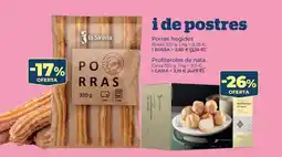 La Sirena La sirena - porras fritas / profiteroles de nata oferta