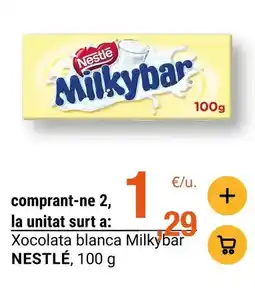 BonpreuEsclat Nestlé - xocolata blanca milkybar oferta