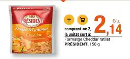 BonpreuEsclat Président - formatge cheddar ratllat oferta