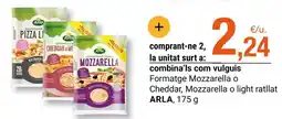 BonpreuEsclat Arla - formatge mozzarella o cheddar oferta