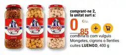 BonpreuEsclat Luengo - mongetes, cigrorons o llenties cuites oferta