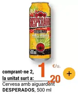 BonpreuEsclat Desperados - cervesa amb aiguardènt oferta